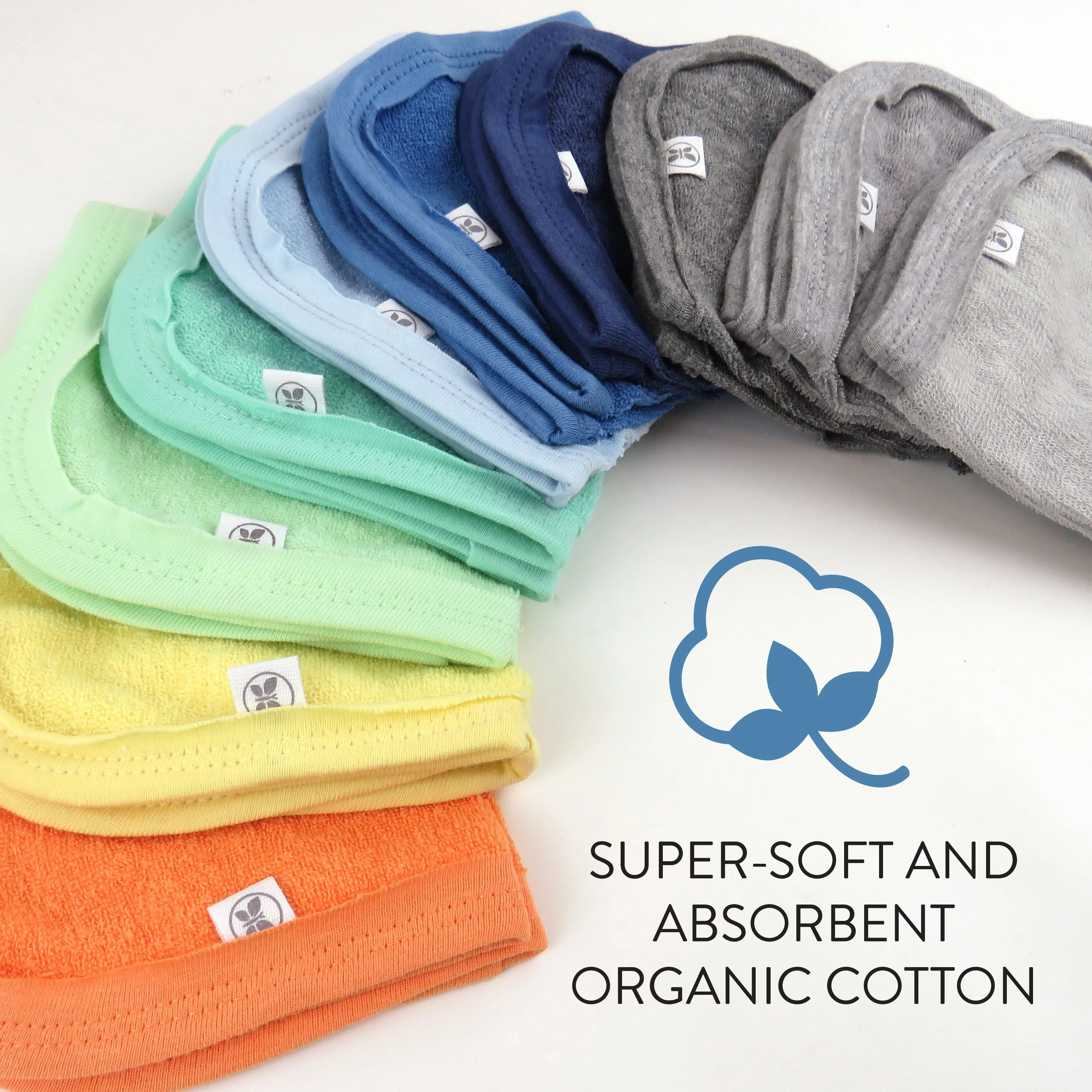 10-Pack EVERYDAY EASY Organic Cotton Washcloths Gift Set