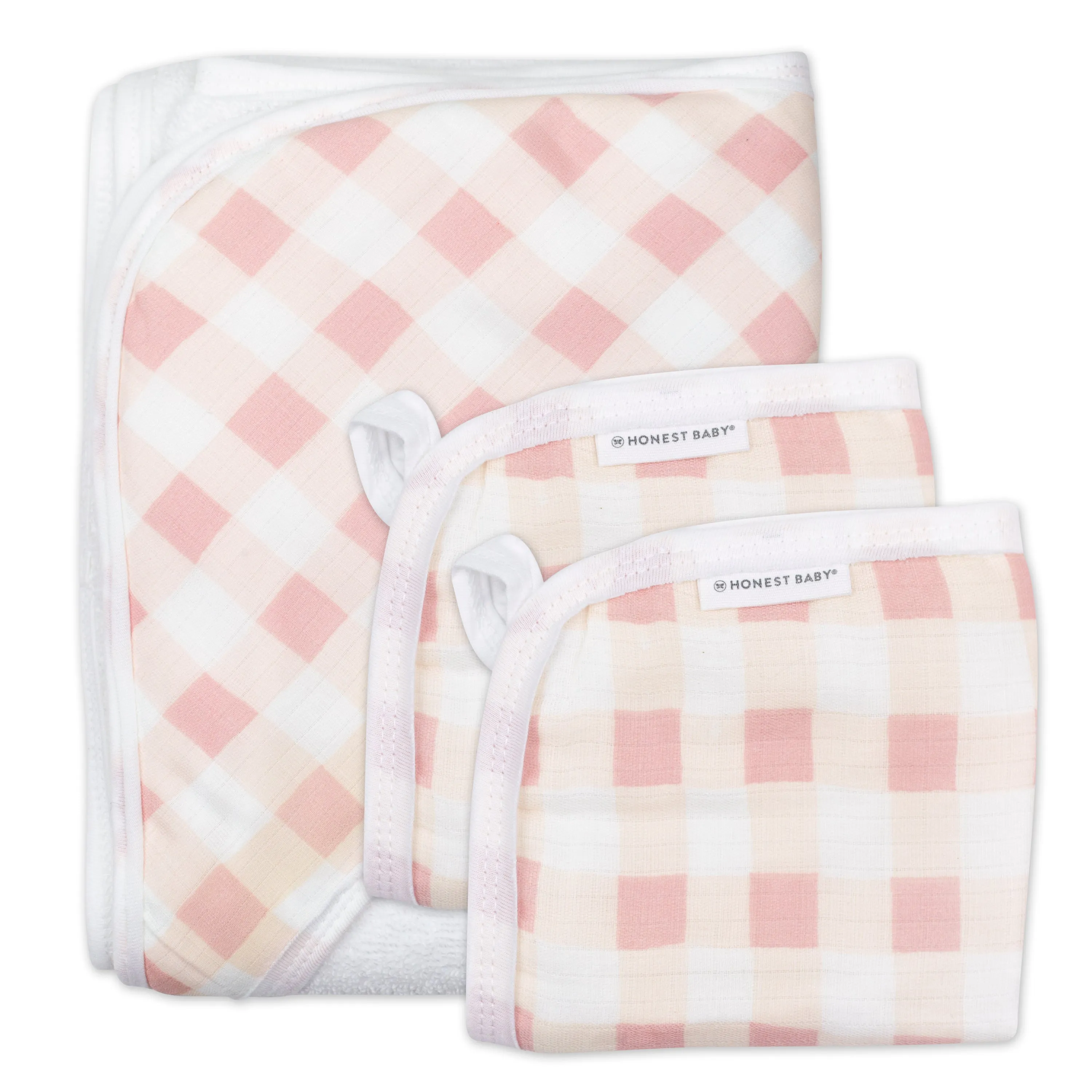 3-Piece Organic Cotton Hooded Towel Set