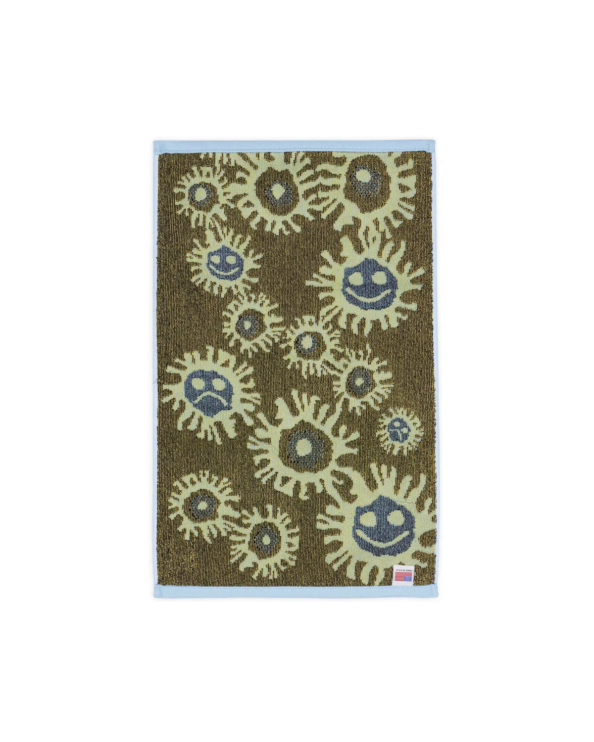 Amoeba Hand Towel - Light Blue