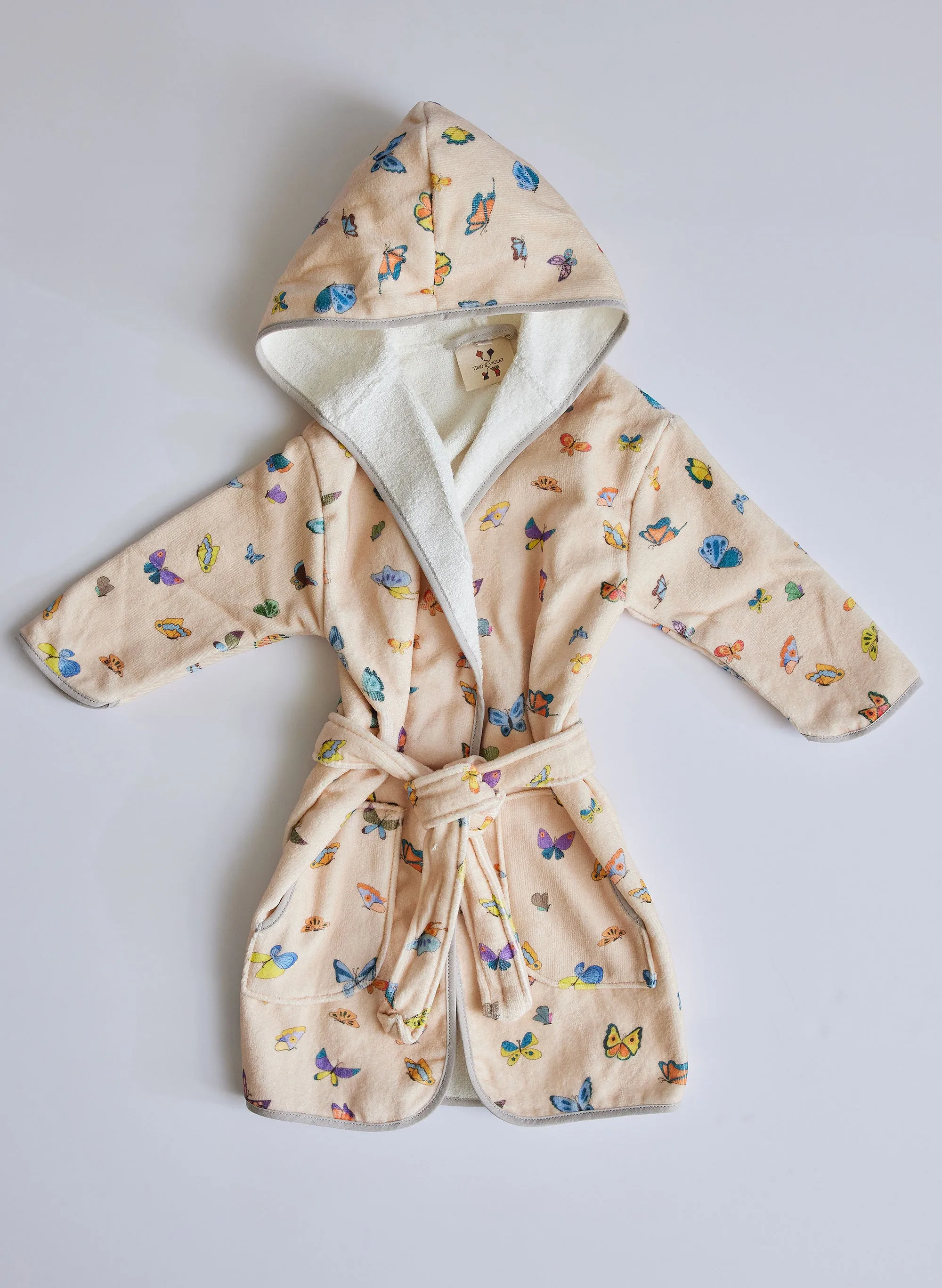 Blush Peach Madame Butterfly Bathrobe