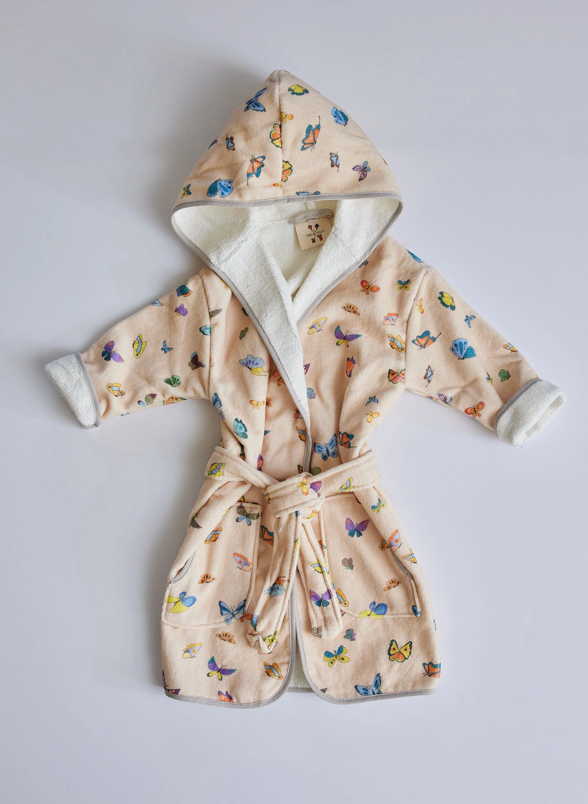 Blush Peach Madame Butterfly Bathrobe