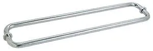 BM Series Back-to-Back Tubular Towel Bars with Metal Washers