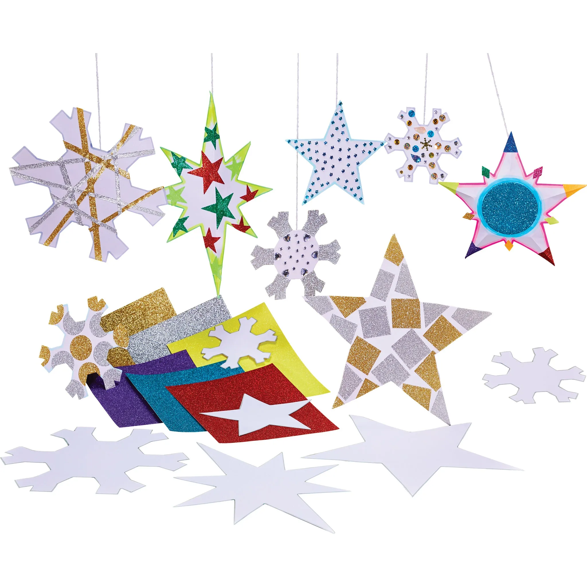 Bumper Snowflakes & Stars pk 50