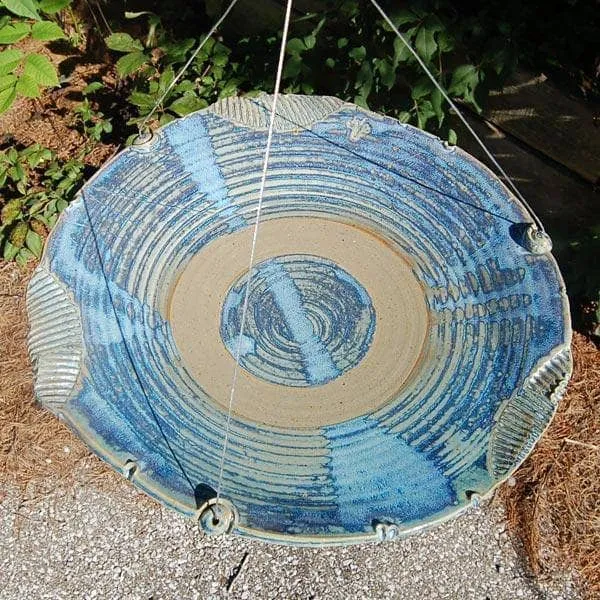 Ceramic Bird Bath, Large