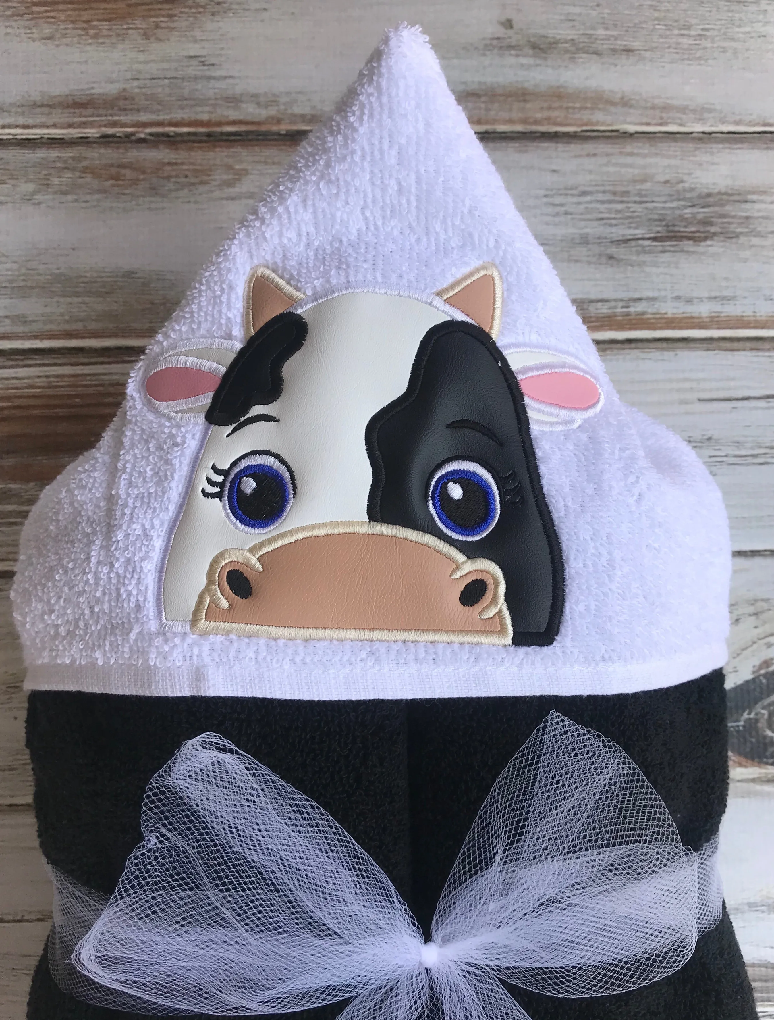 Cow animal towel hooded towel