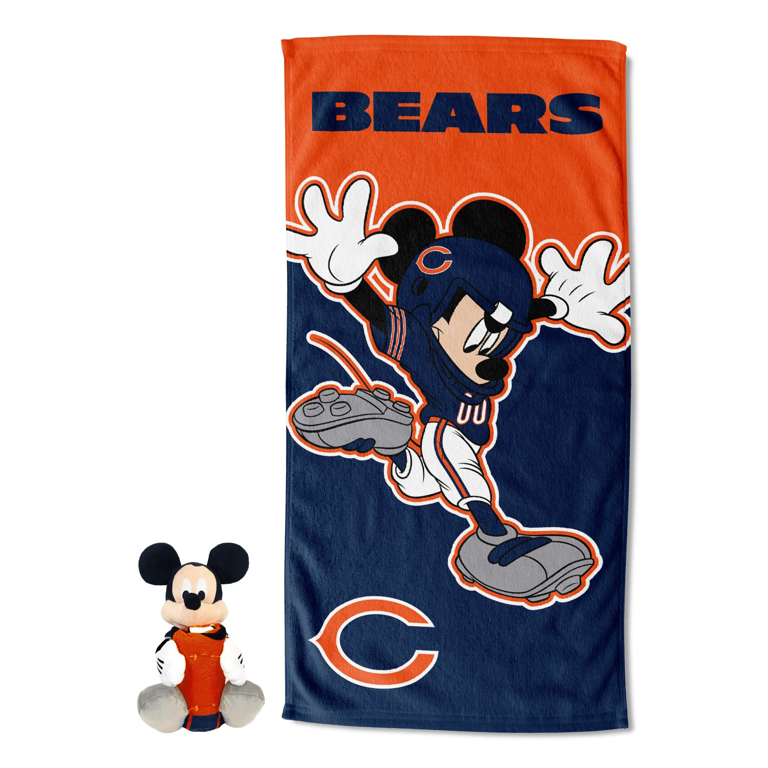 Disney NFL Chicago Bears Mickey Splash Hugger Beach Towel Set