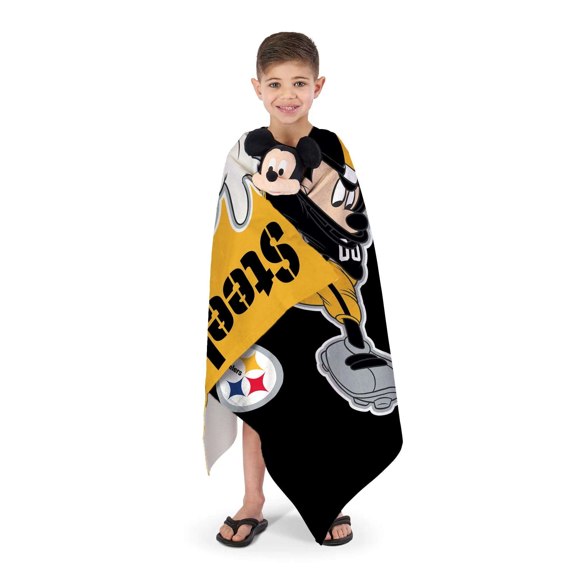 Disney NFL Pittsburgh Steelers Mickey Splash Hugger Beach Towel Set