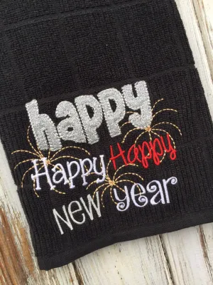 Happy Happy New Year Kitchen Towel