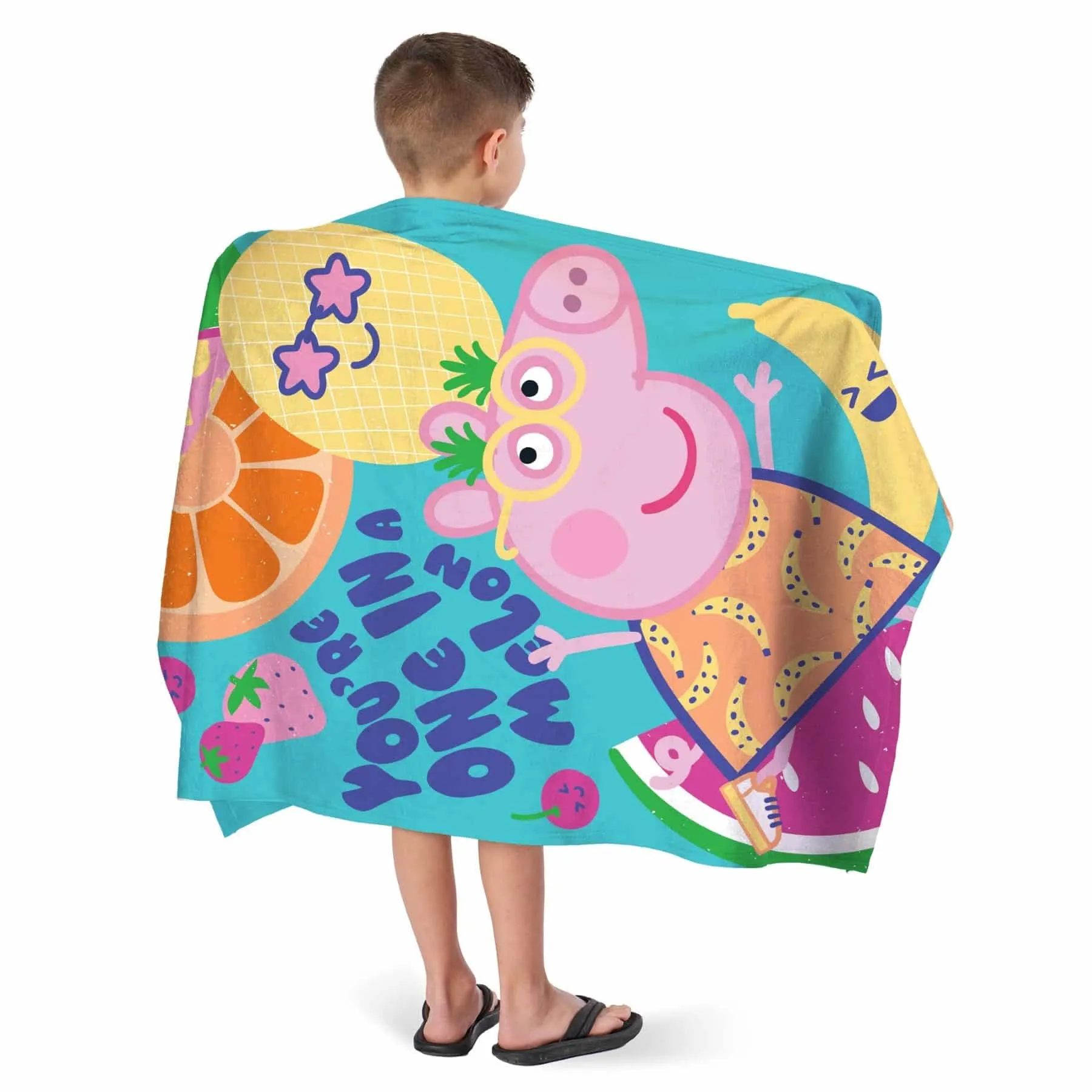 Hasbro Peppa Pig Fruit Salad   One In A Melon Beach Towel 2 Pack 30x60 Inches