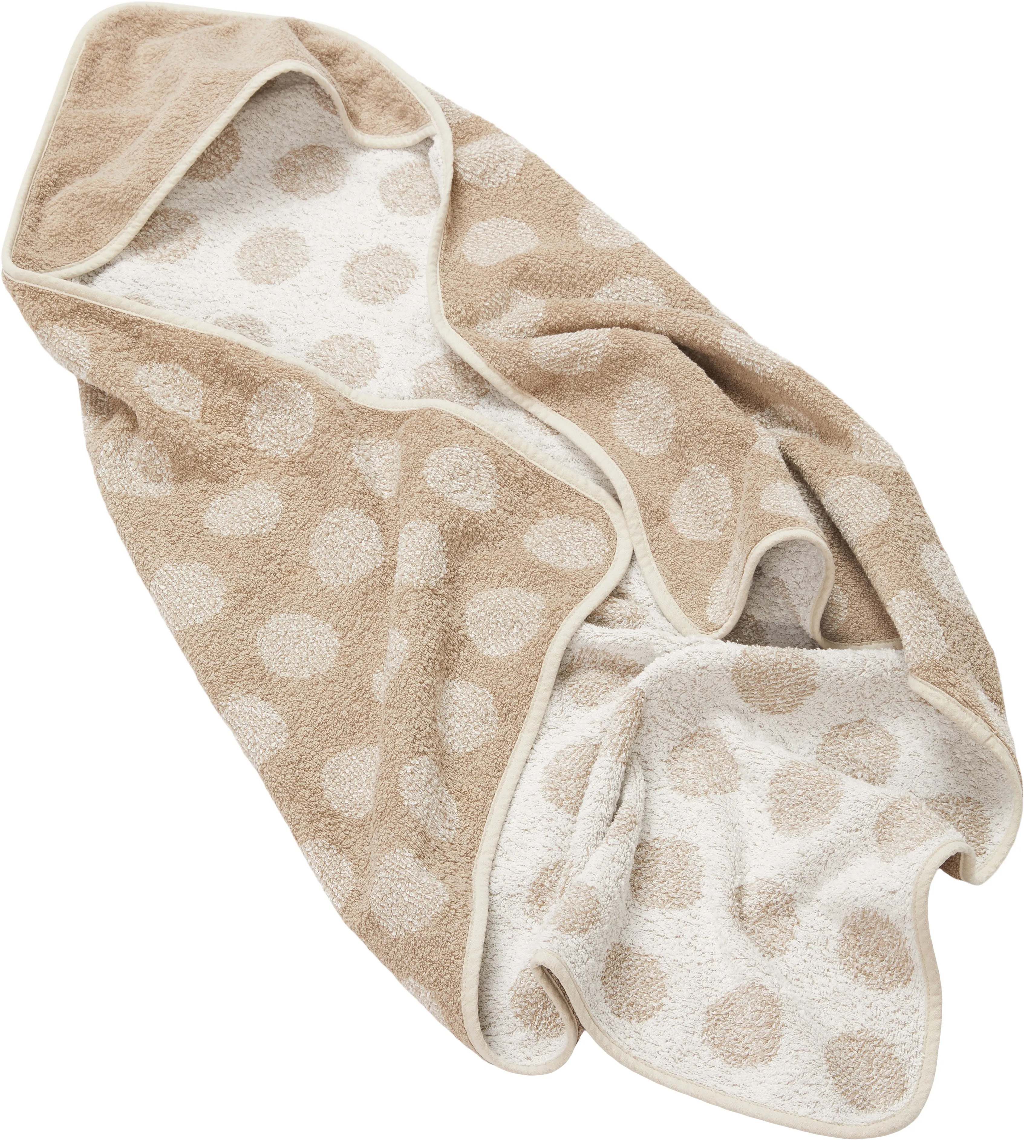 Hoodie Towel Cappuccino Dot