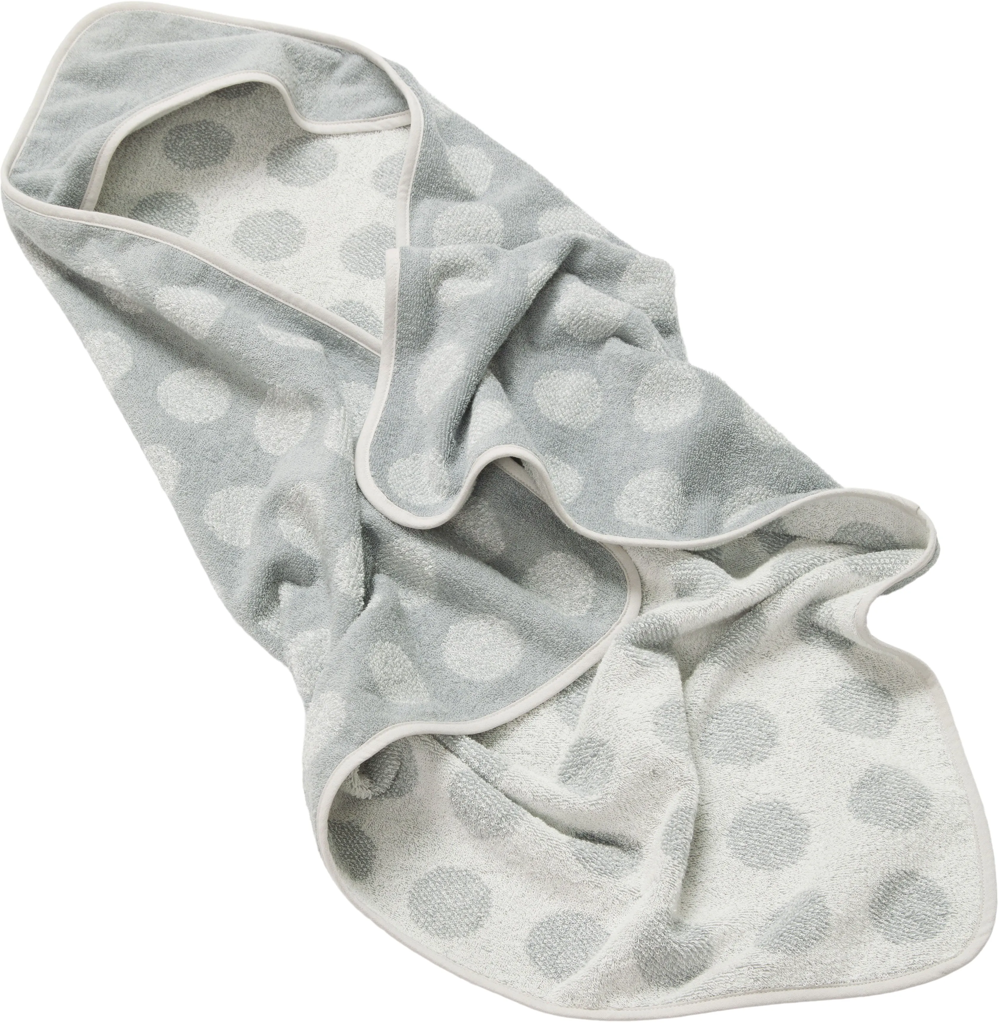 Hoodie Towel Cool Grey Dot