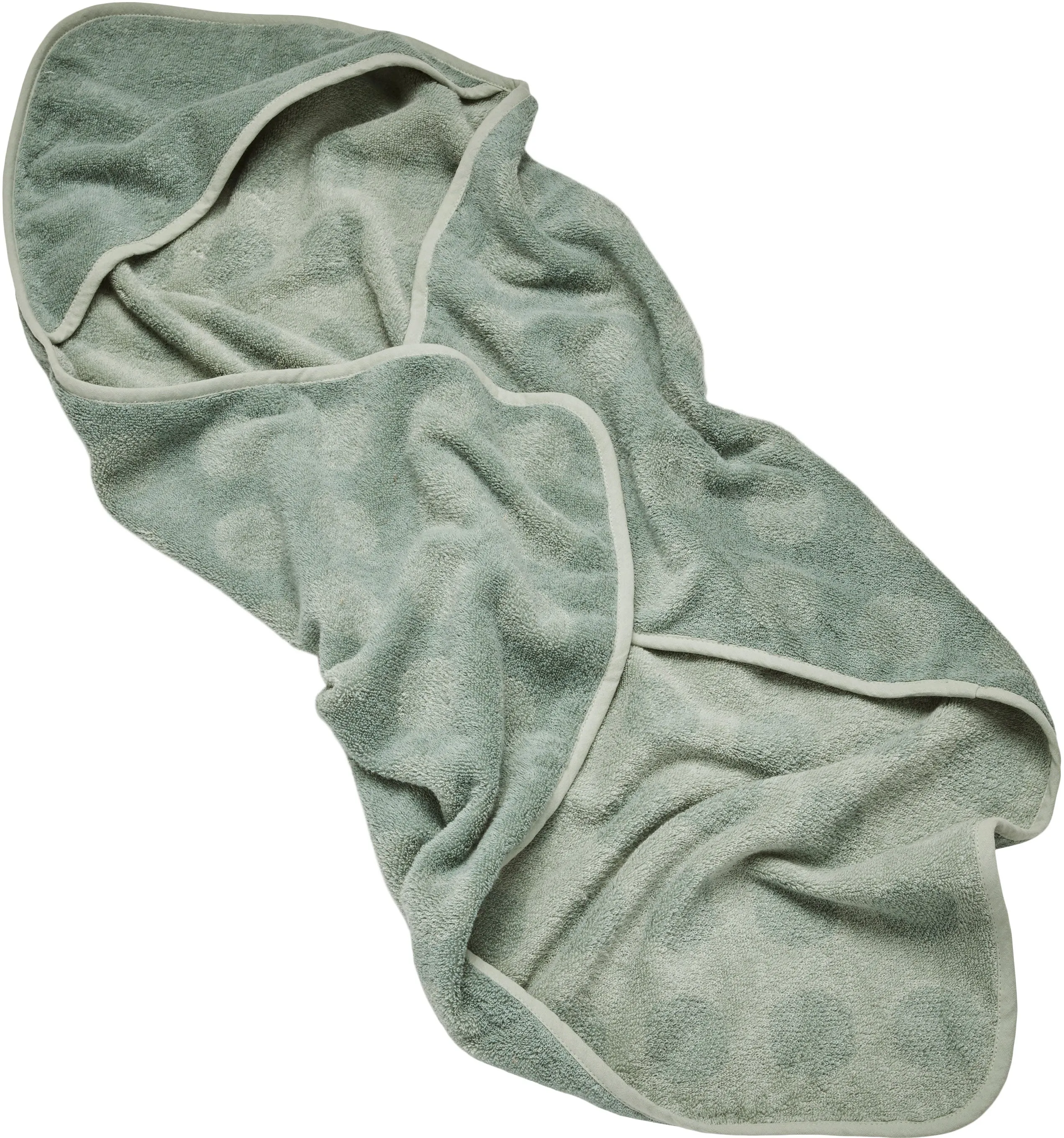 Hoodie Towel Sage Green Dot