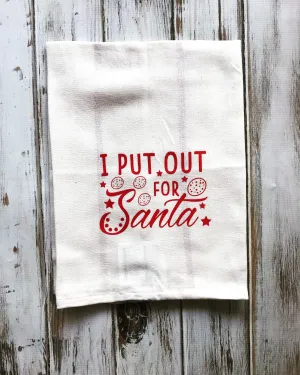 I put out for Santa dish towel