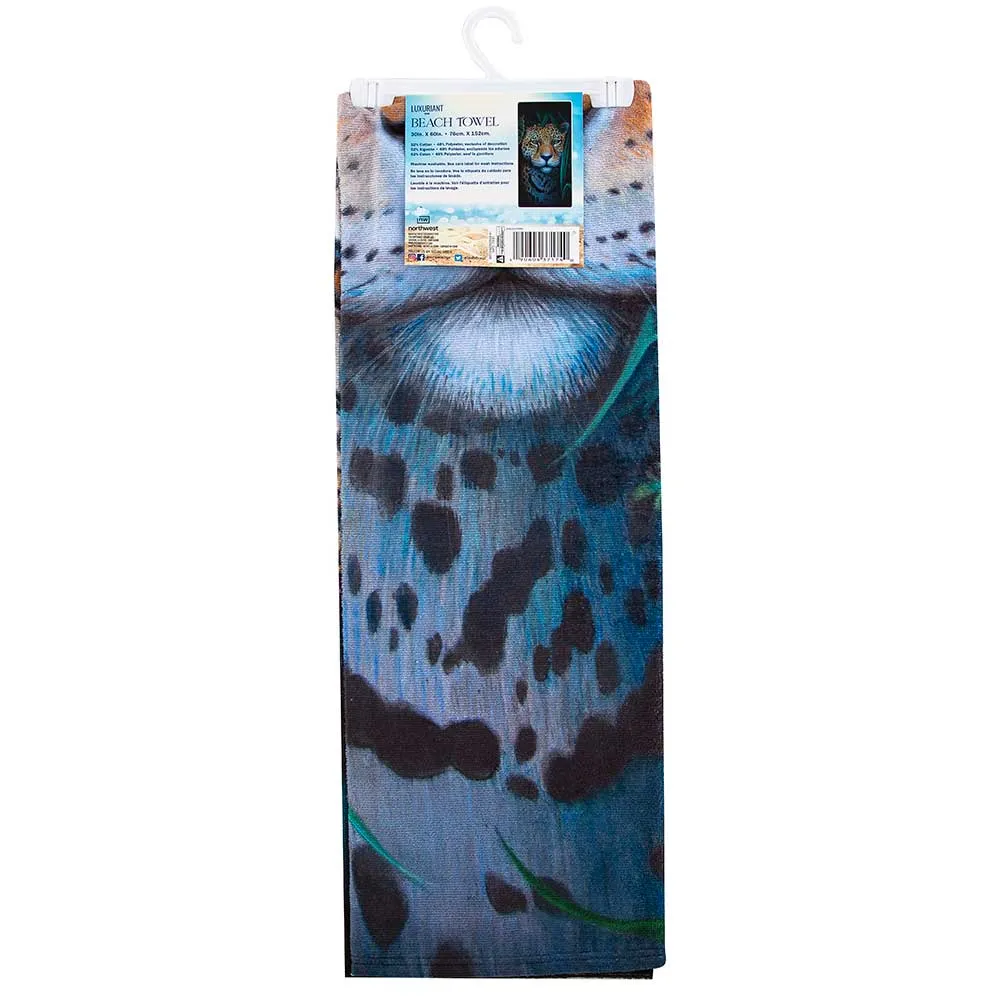 Jungle Leopard Beach Towel 30x60 Inches