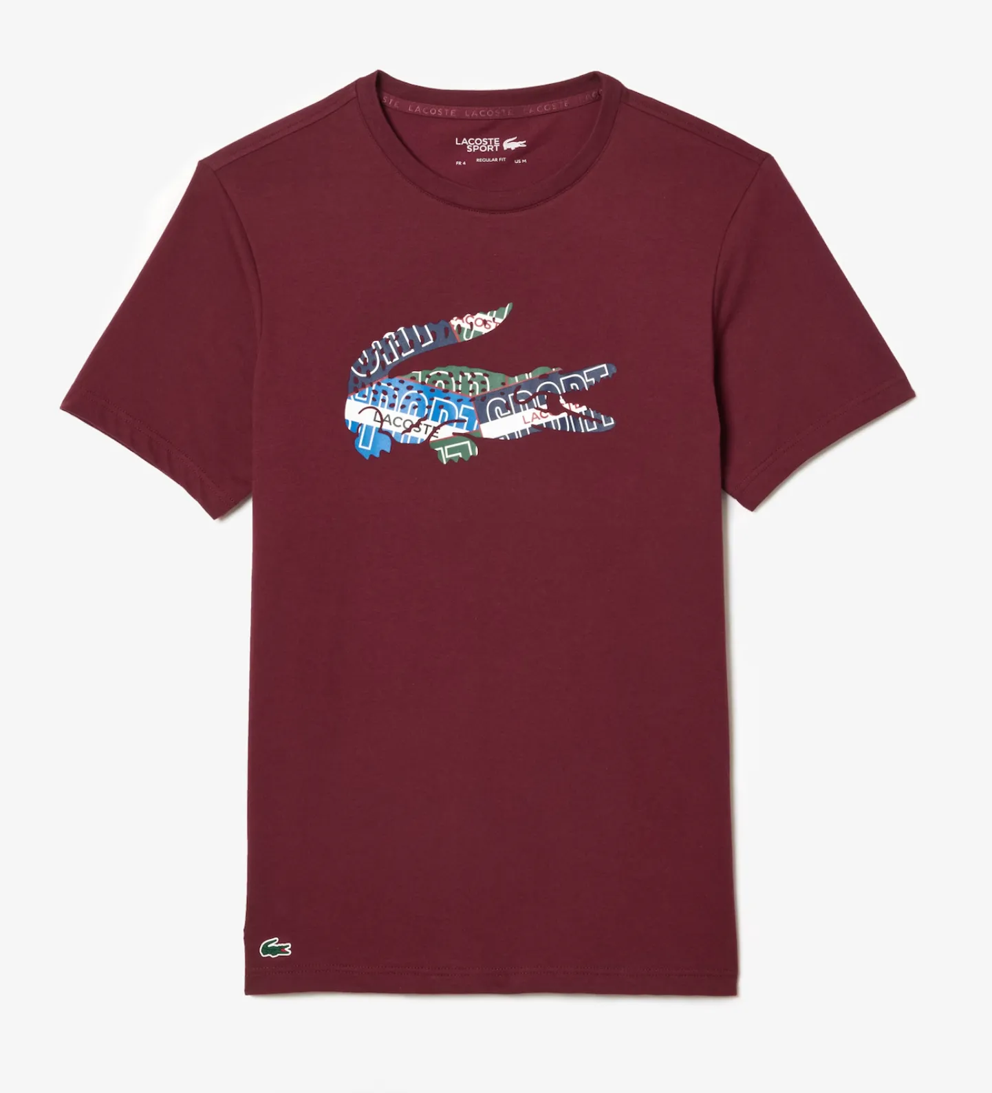 Lacoste T-Shirt - Label College Sport - Bordeaux - TH1801 51