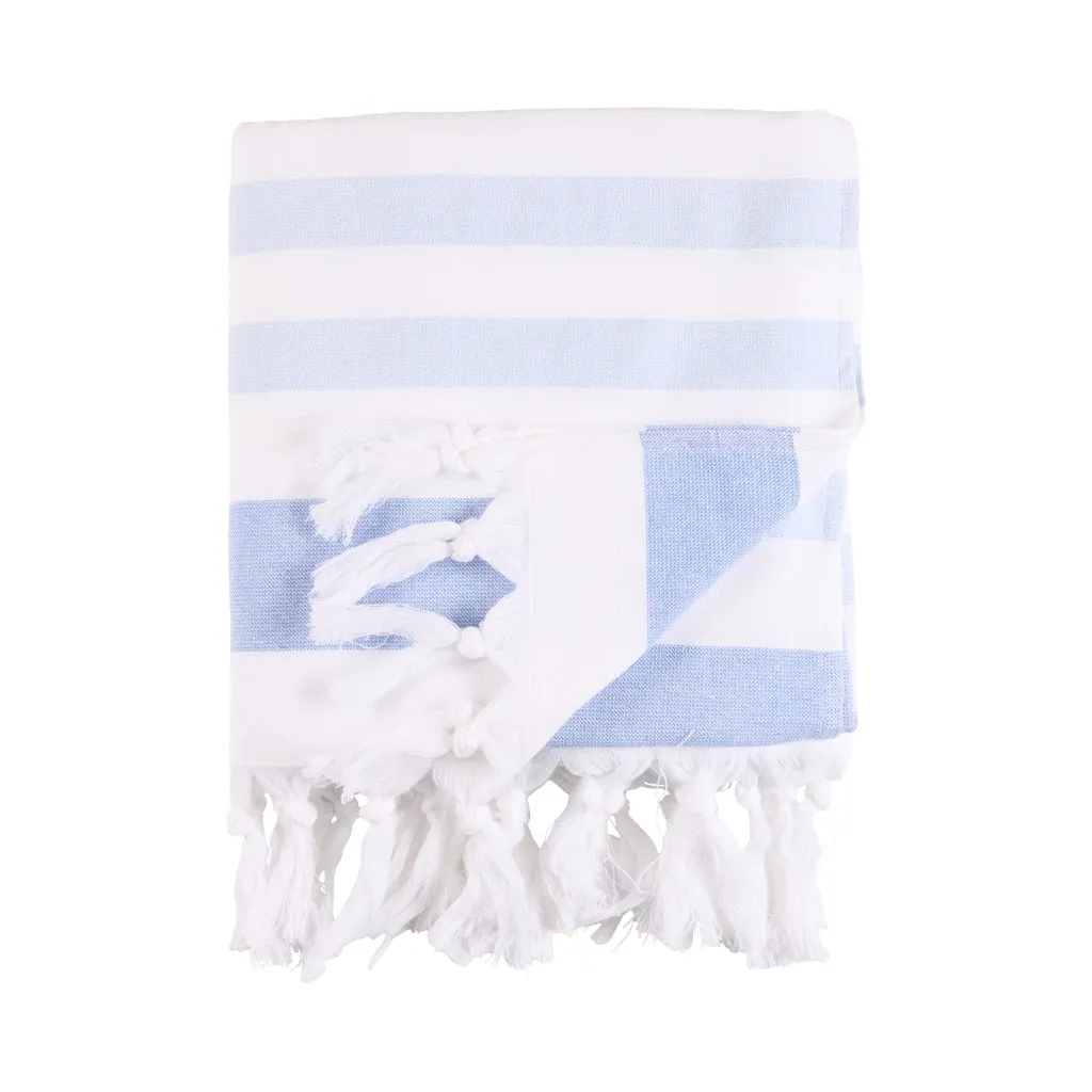 Miami Beach Towel - Federal Blue / White