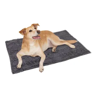 Micro Fibre Grey Noodle Pet Mat 90 x 60cm