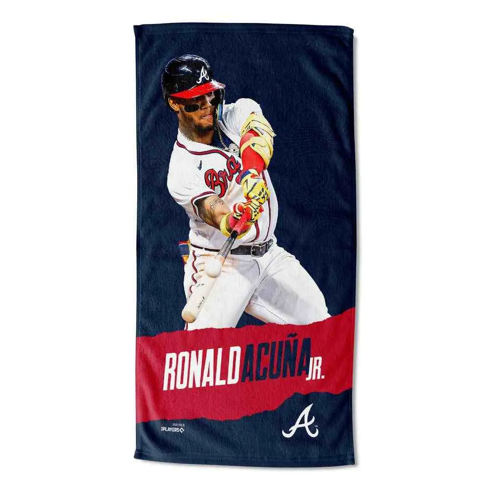 MLB Atlanta Braves Ronald Acuna Jr. Beach Towel 30x60 Inches