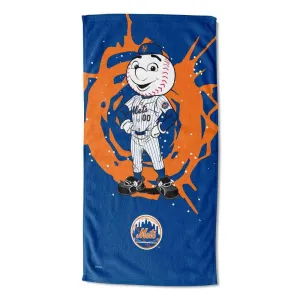 MLB New York Mets Mascot Beach Towel 30x60 Inches