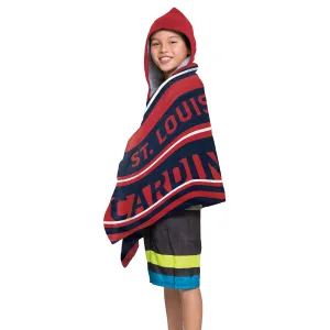 MLB St. Louis Cardinals Juvy Hooded Towel 21 x 51 Inches