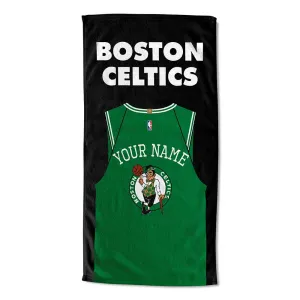 NBA Boston Celtics Jersey Personalized Beach Towel 30x60 Inches