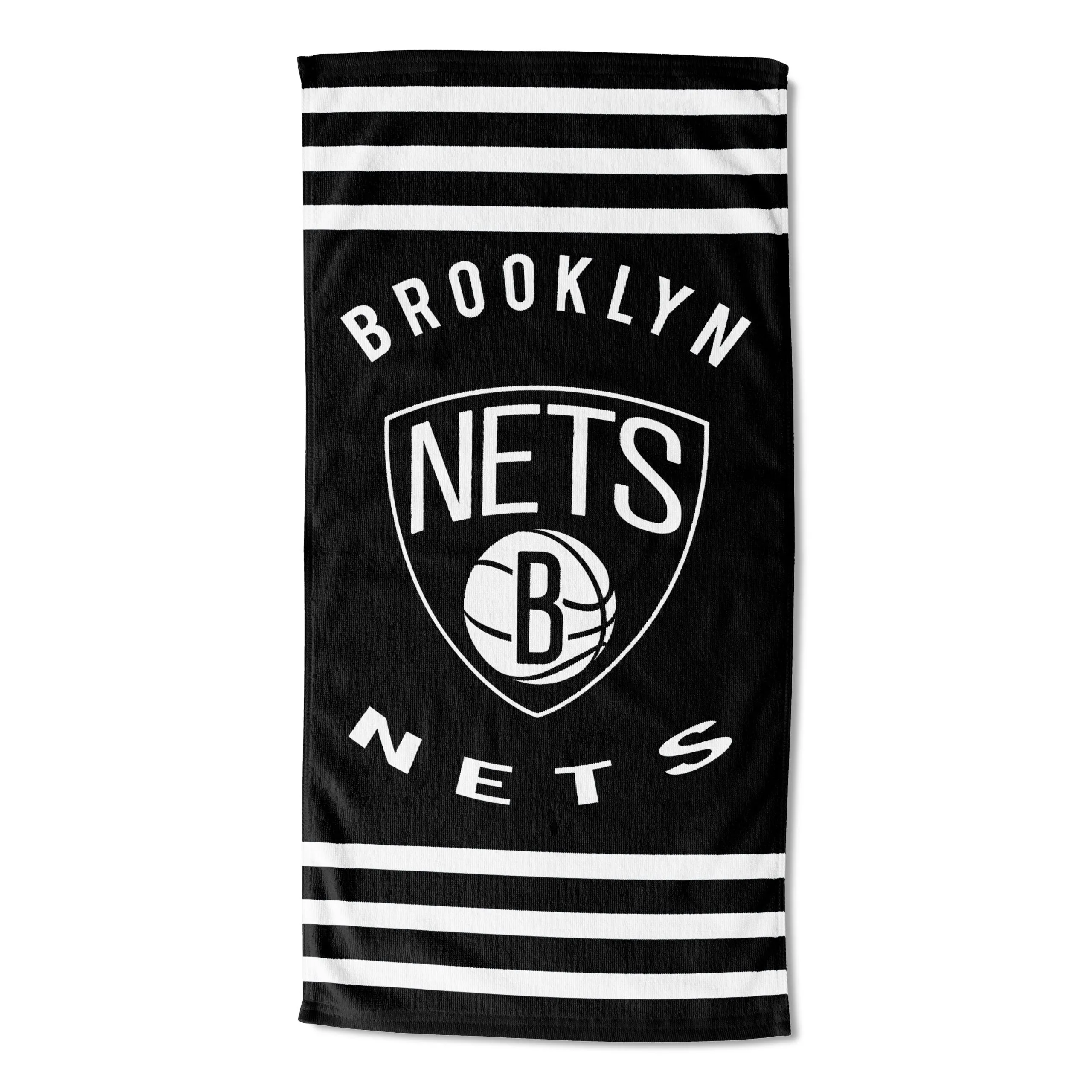 NBA Brooklyn Nets Stripes Beach Towel 30x60 Inches