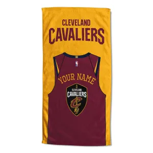 NBA Cleveland Cavaliers Jersey Personalized Beach Towel 30x60 Inches