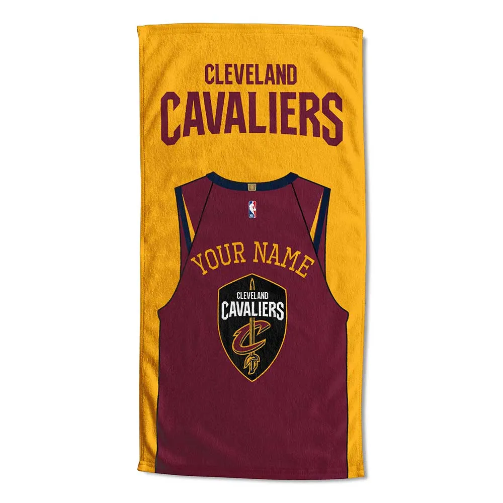 NBA Cleveland Cavaliers Jersey Personalized Beach Towel 30x60 Inches