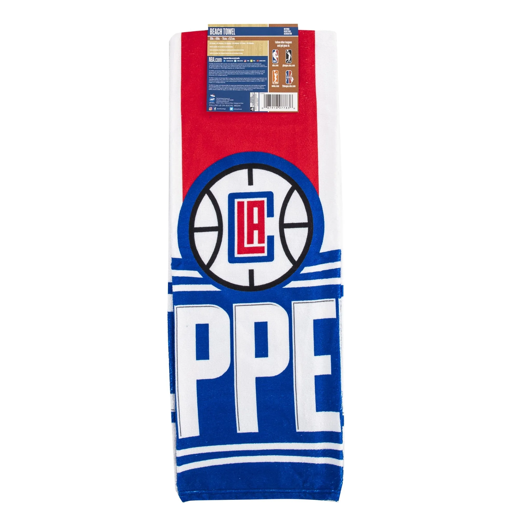 NBA Los Angeles Clippers Zone Read Beach Towel 30X60 Inches