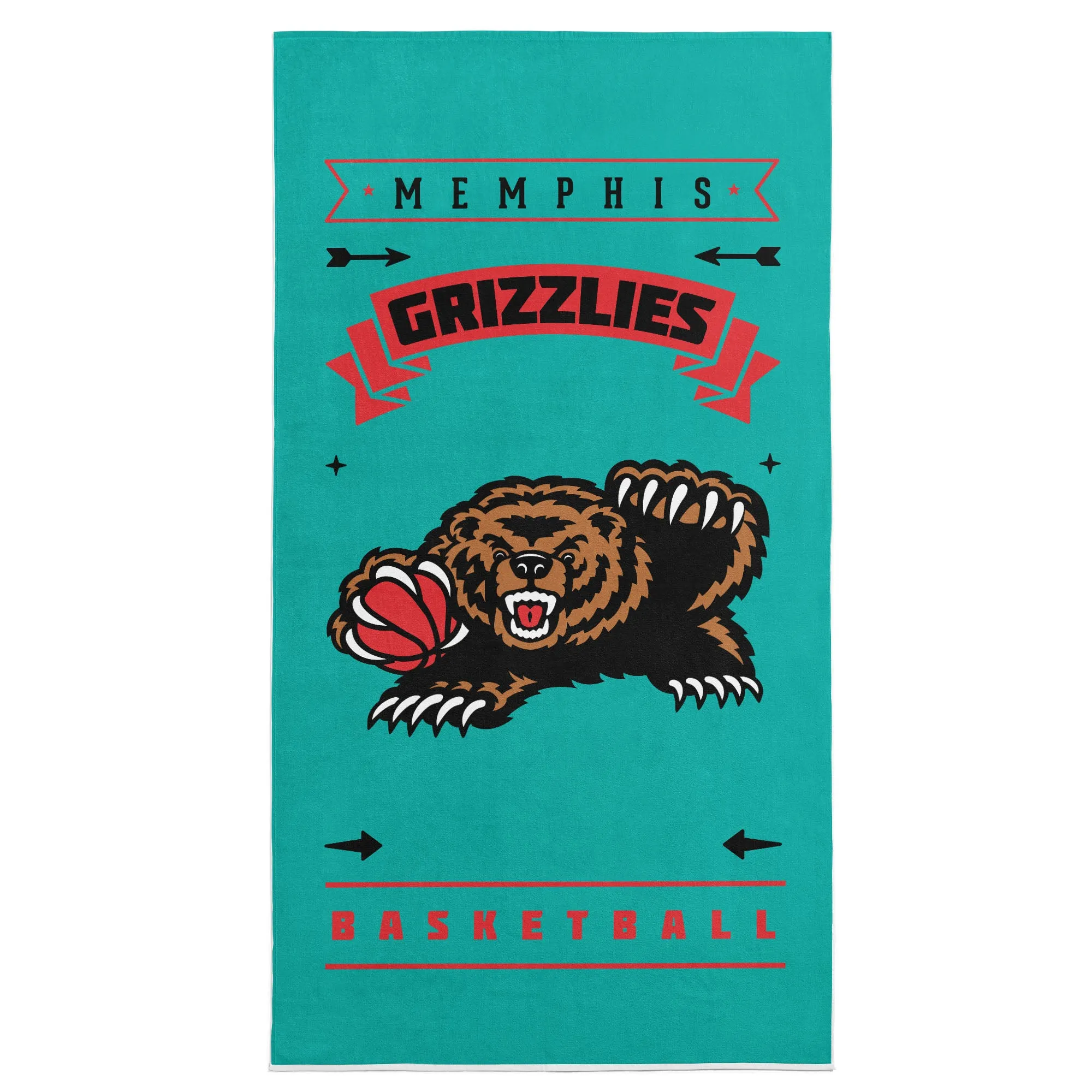 NBA Memphis Grizzlies Hardwood Classics Beach Towel 30x60 Inches