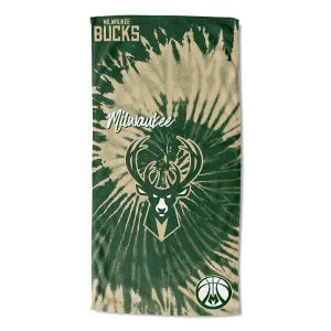 NBA Milwaukee Bucks Psychedelic Beach Towel 30x60 Inches