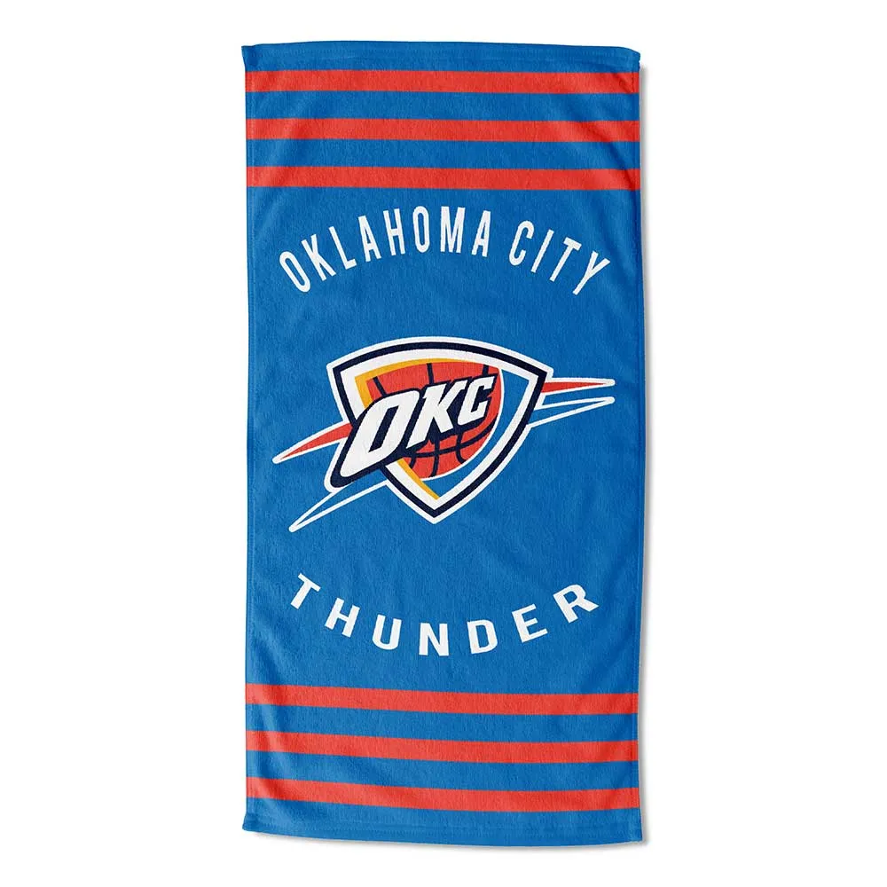 NBA Oklahoma City Thunder Stripes Beach Towel 30x60 Inches