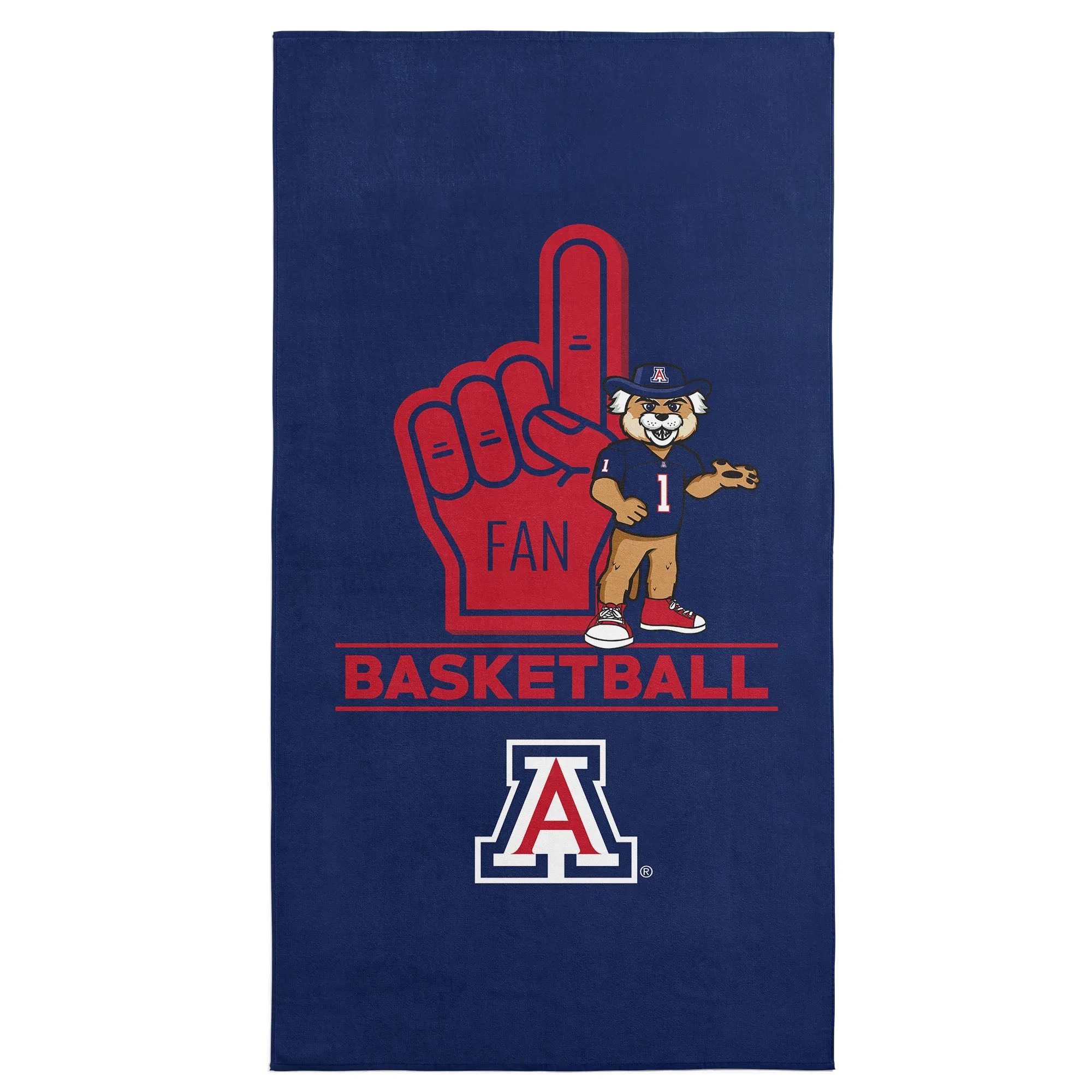 NCAA Arizona Wildcats Number 1 Fan Beach Towel 30x60 Inches