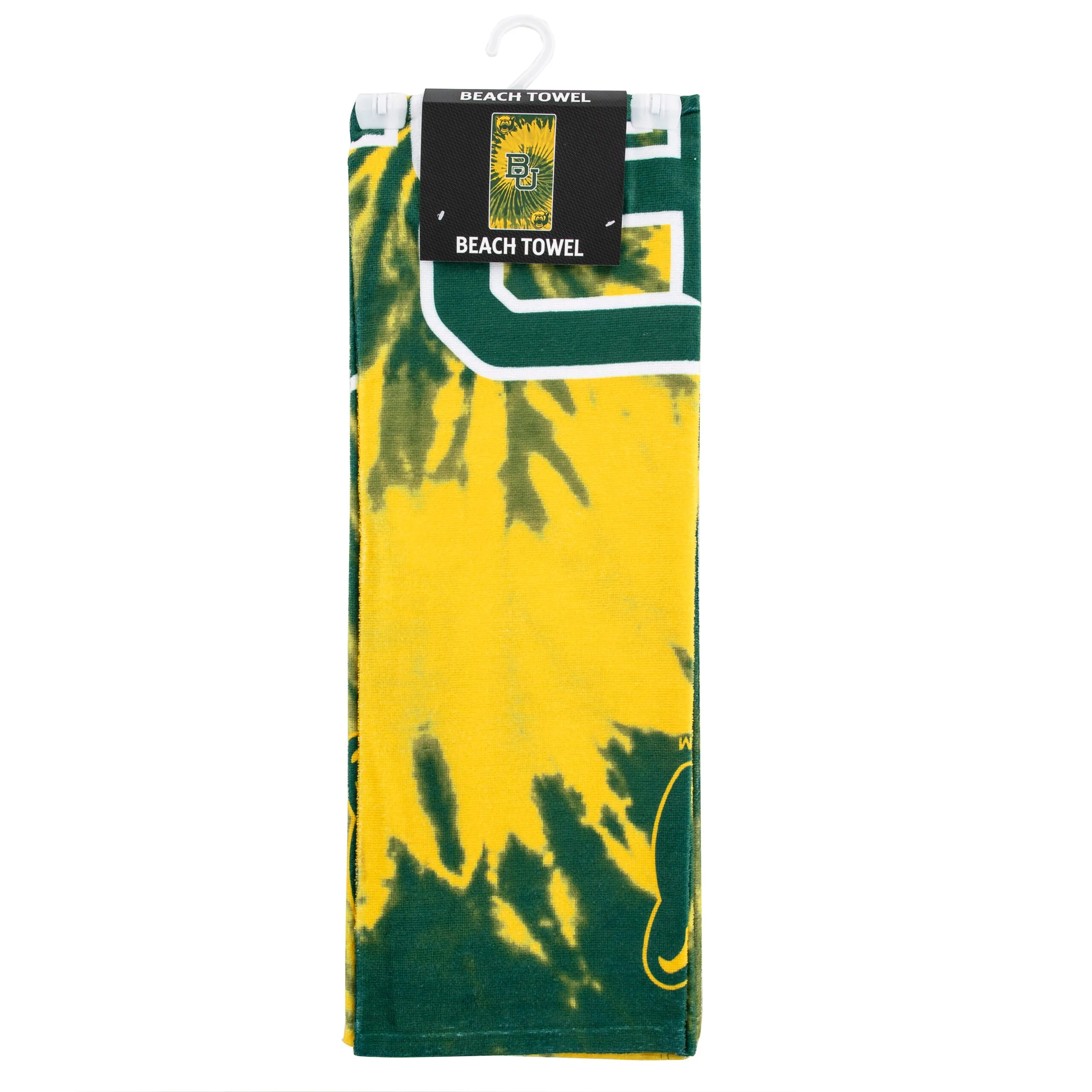 NCAA Baylor Bears Psychedelic Beach Towel 30x60 Inches