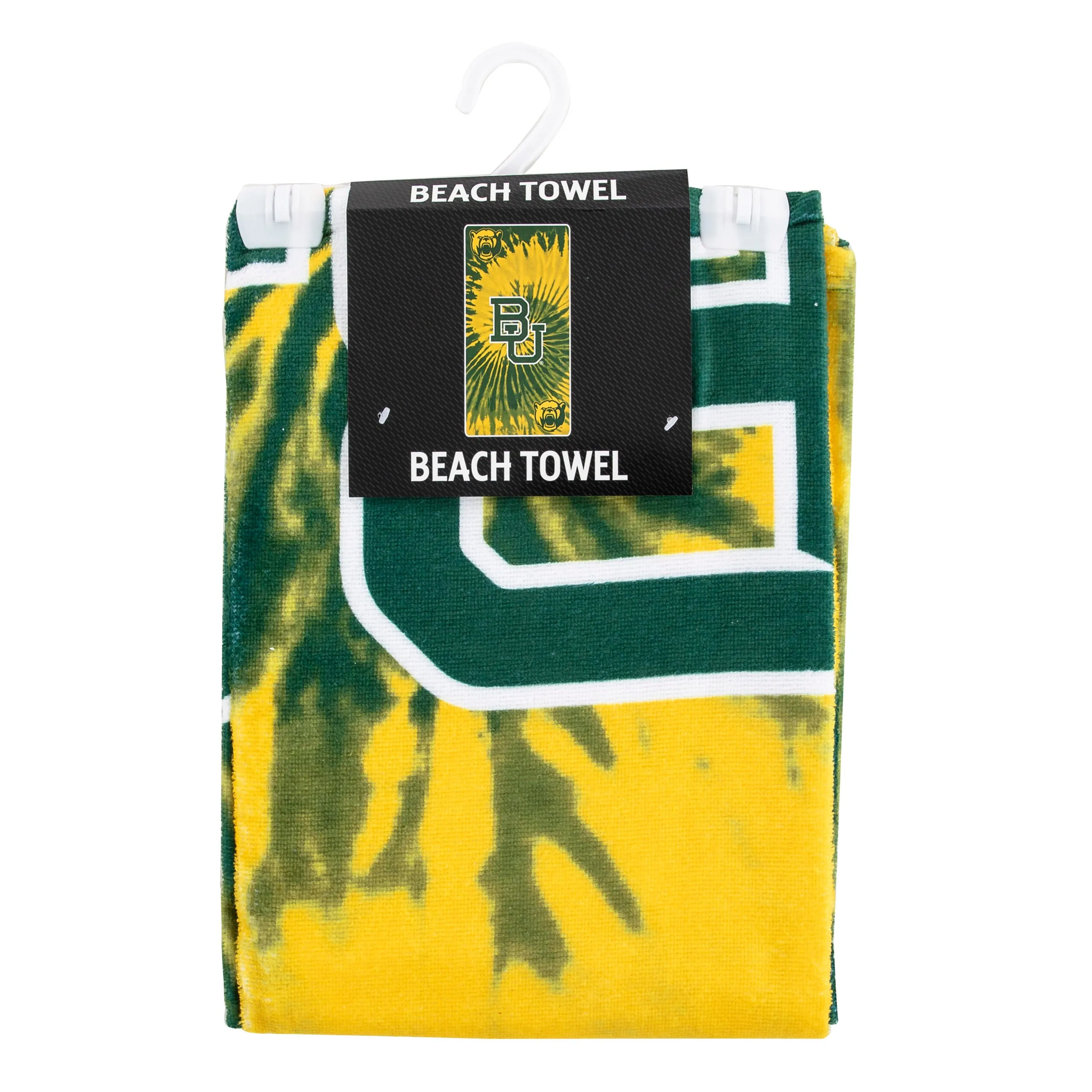 NCAA Baylor Bears Psychedelic Beach Towel 30x60 Inches