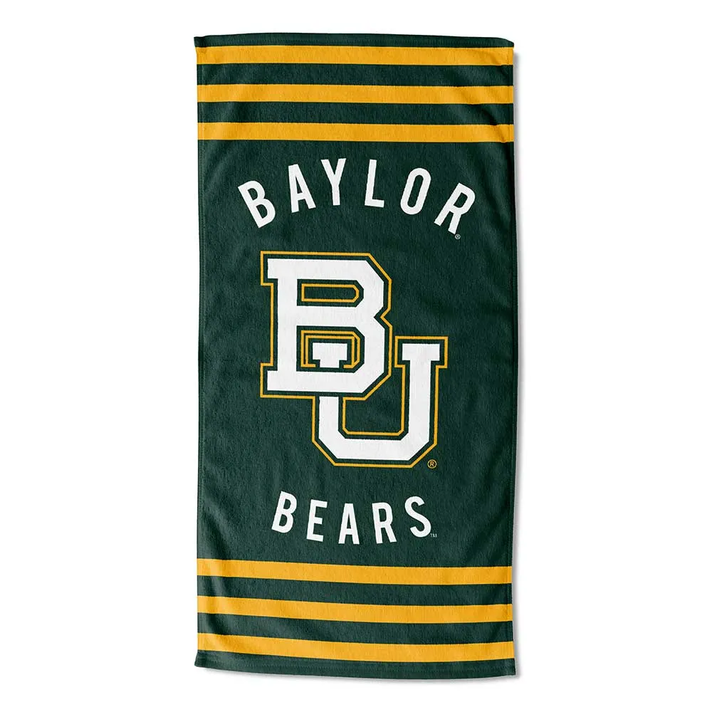 NCAA Baylor Bears Stripes Beach Towel 30x60 Inches