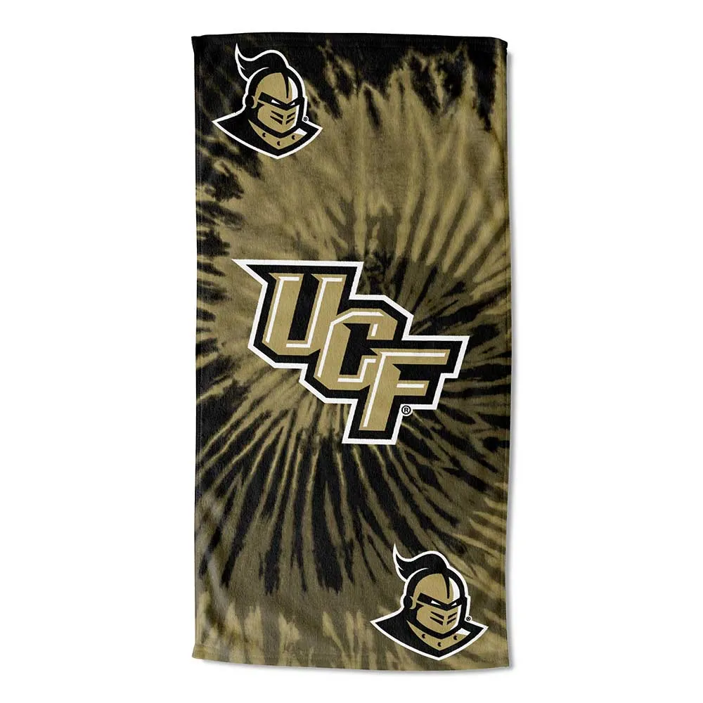 NCAA Central Florida Knights Psychedelic Beach Towel 30x60 Inches