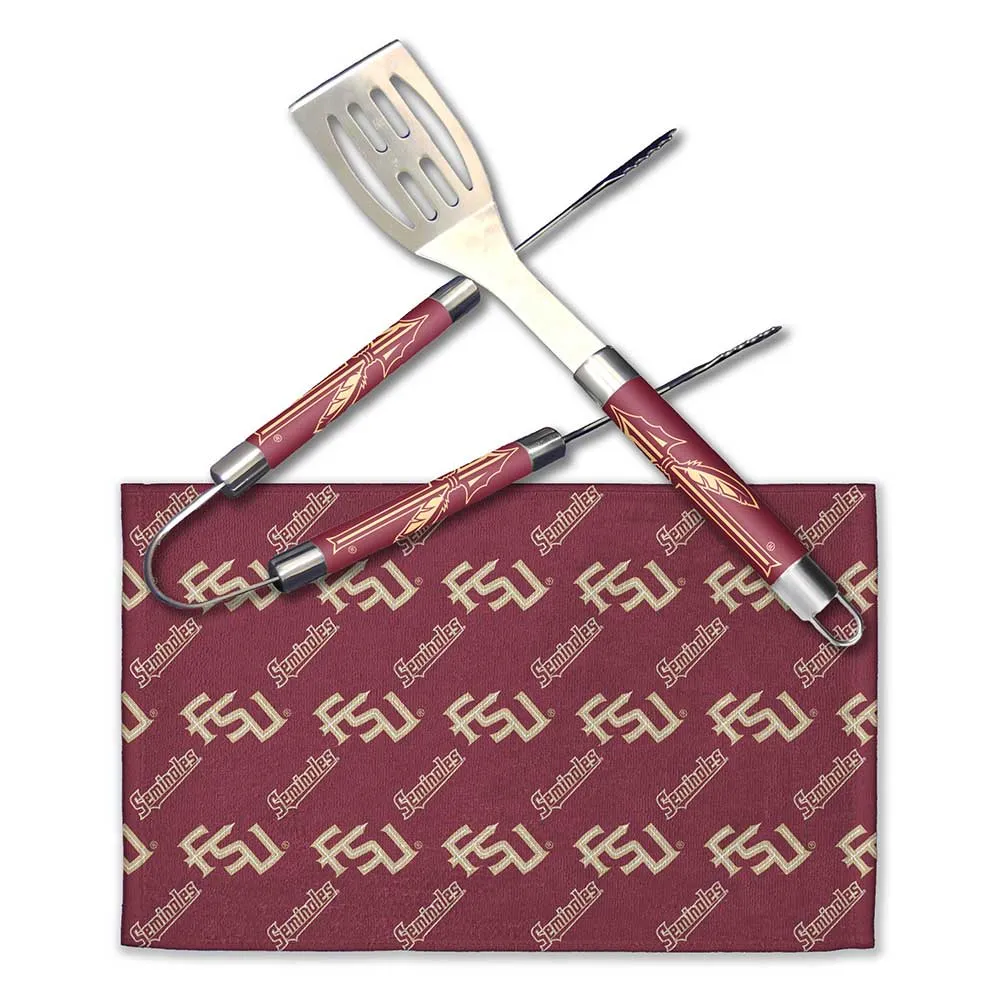 NCAA Florida State Seminoles Bbq Grill Utensil Set