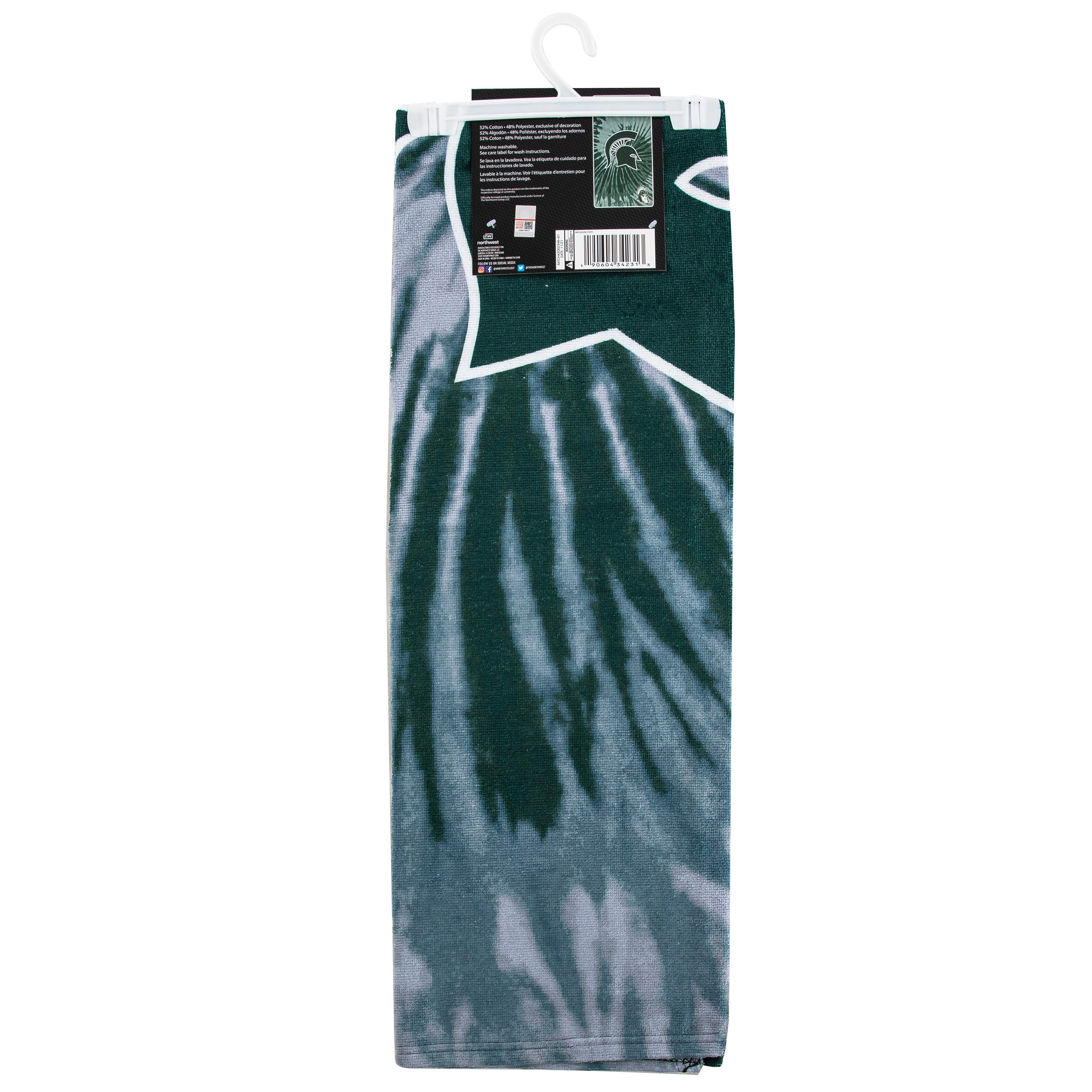 NCAA Michigan State Spartans Psychedelic Beach Towel 30x60 Inches