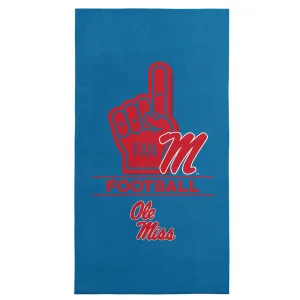 NCAA Mississippi Rebels Number 1 Fan Beach Towel 30x60 Inches