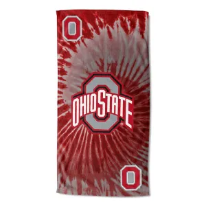 NCAA Ohio State Buckeyes Psychedelic Beach Towel 30x60 Inches