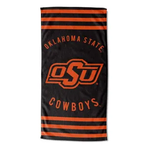 NCAA Oklahoma State Cowboys Stripes Beach Towel 30x60 Inches