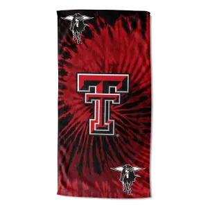 NCAA Texas Tech Red Raiders Psychedelic Beach Towel 30x60 Inches