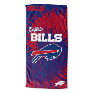 NFL Buffalo Bills Psychedelic Beach Towel 30x60 Inches