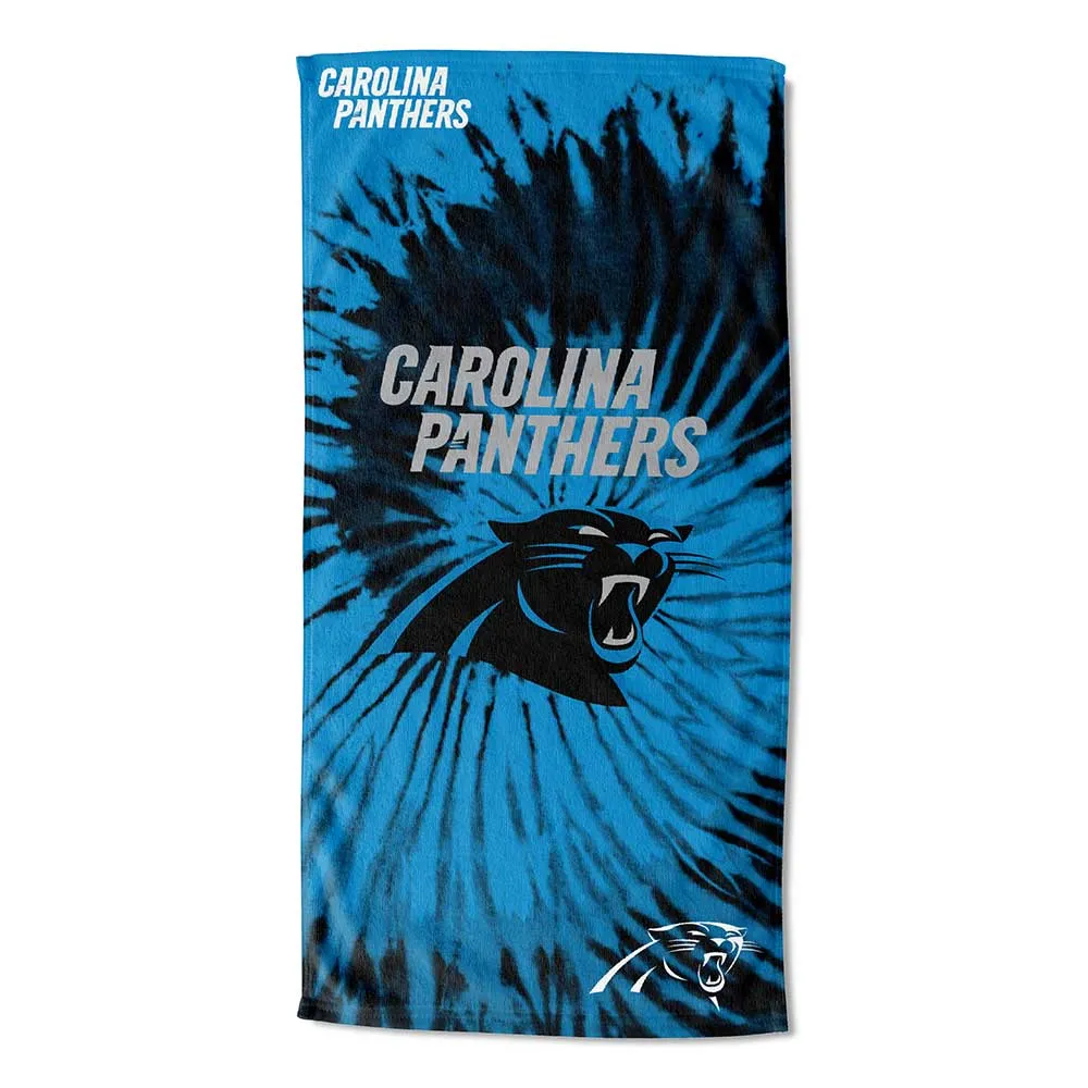 NFL Carolina Panthers Psychedelic Beach Towel 30x60 Inches