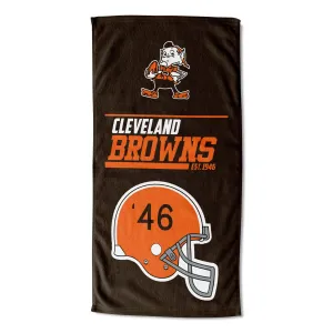 NFL Cleveland Browns 40 Yard Dash Legacy Beach Towel 30x60 Inches