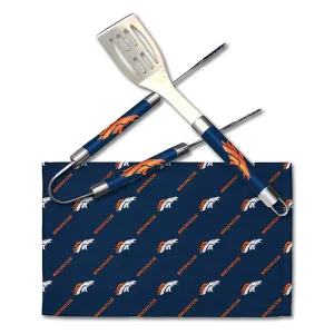 NFL Denver Broncos 3 Piece BBQ Utensil Set