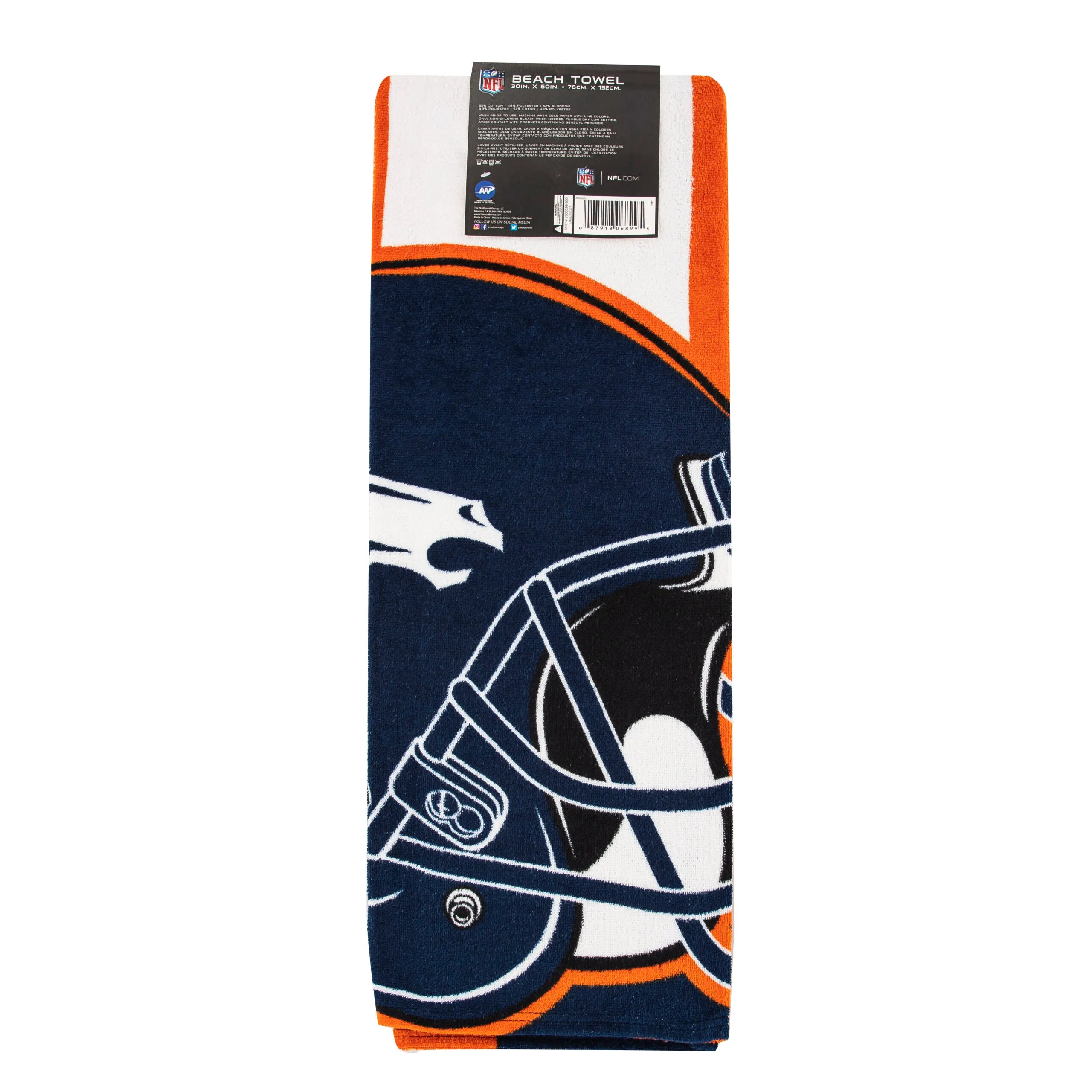 NFL Denver Broncos Zone Read Beach Towel 30X60 Inches