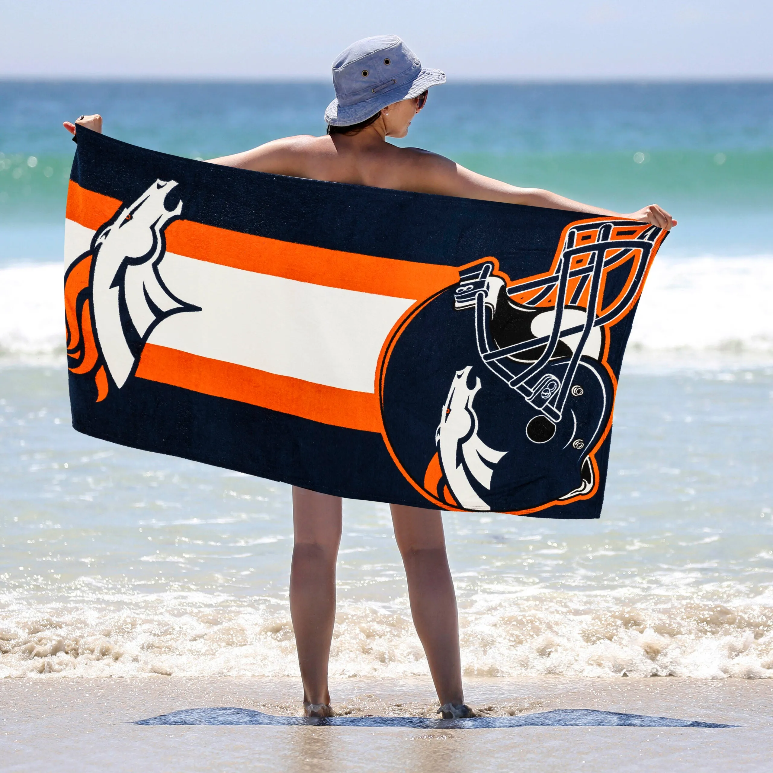 NFL Denver Broncos Zone Read Beach Towel 30X60 Inches