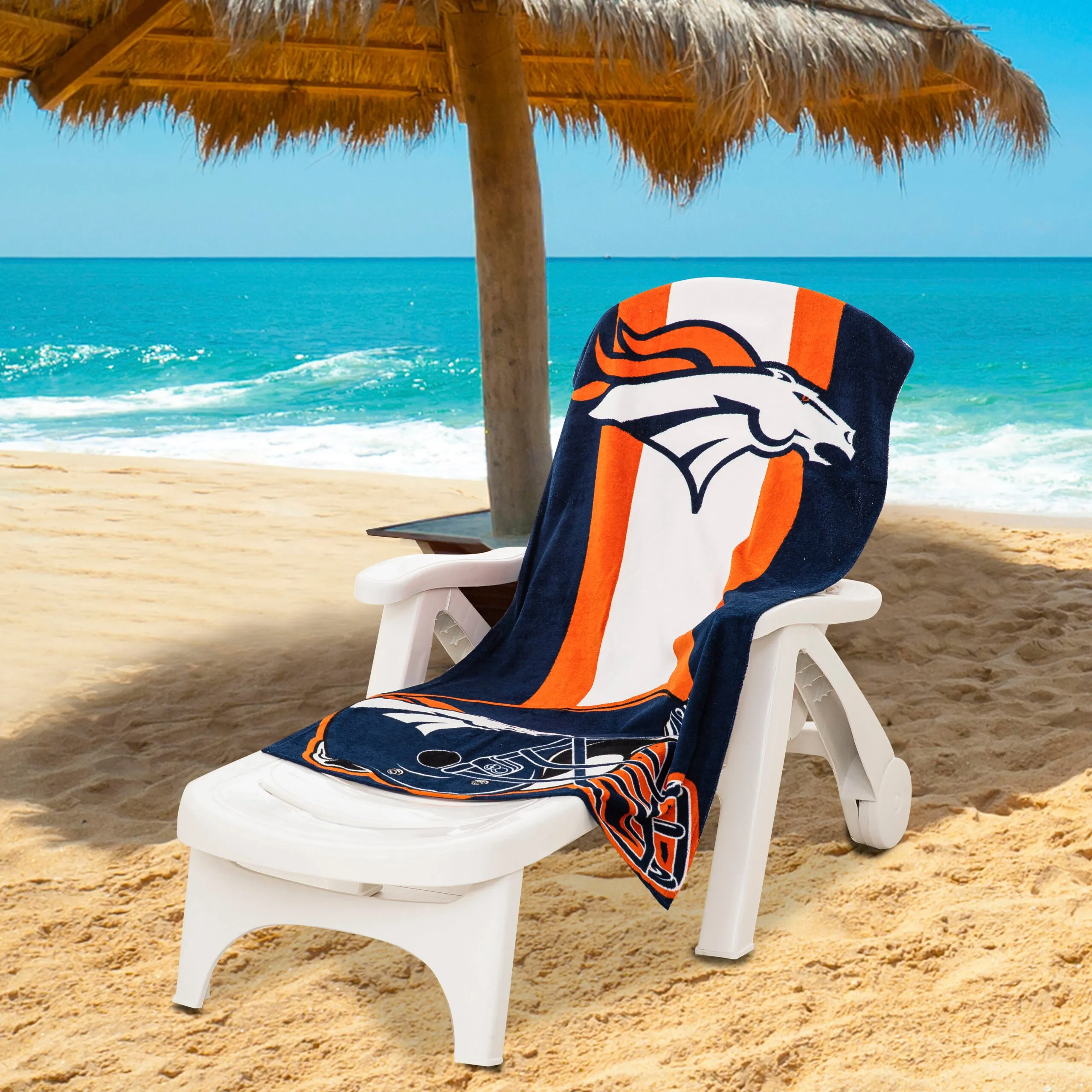 NFL Denver Broncos Zone Read Beach Towel 30X60 Inches